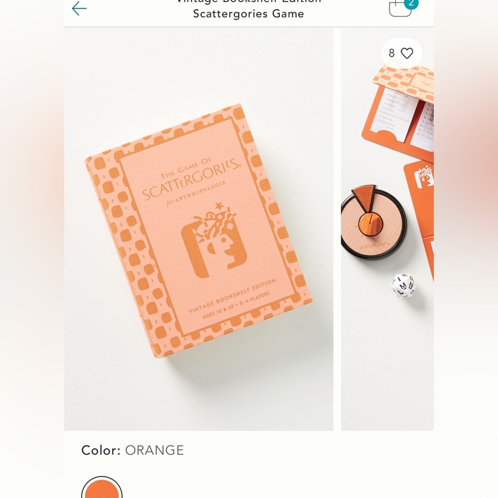 The Game of Scattergoriea for Anthropologie